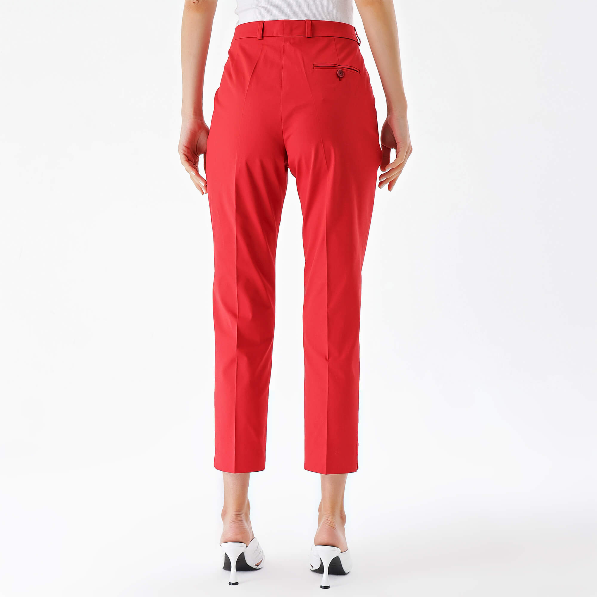 Etro-Red Cotton Trousers